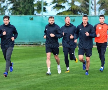 FC Kiziljar team training.